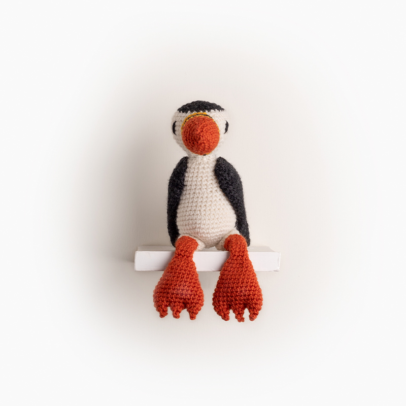 puffin bird crochet amigurumi project pattern kerry lord Edward's menagerie